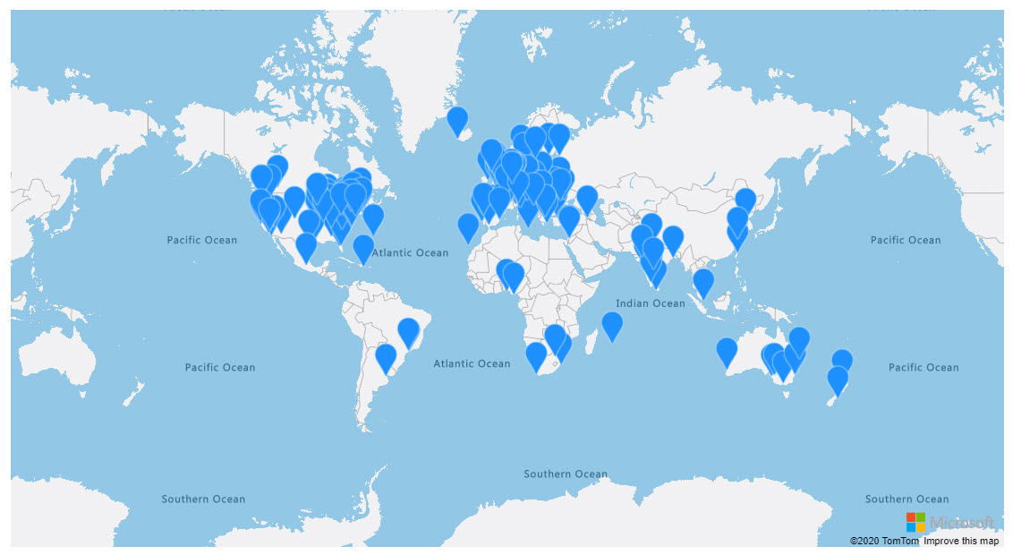 Speaker's Bureau Map